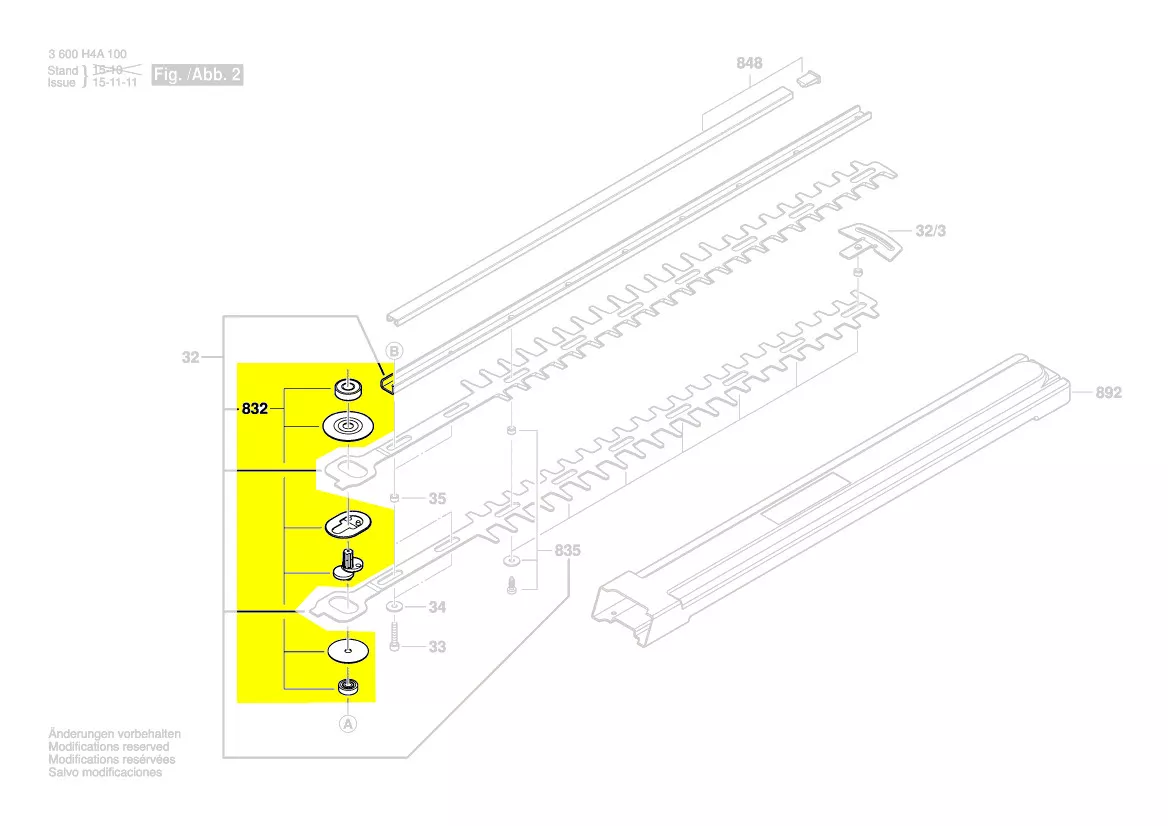jeu de pièces excentrique réf. 2 609 003 688 Bosch